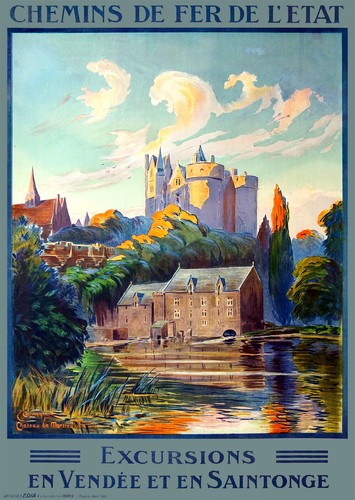 Affiche chemin fer etat - affiche, de