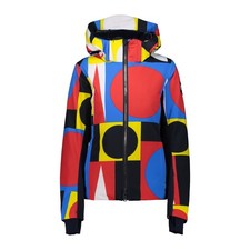 CMP Femmes Femme Veste Zip Hood Rouge Veste de Surf des Neiges Taille 38