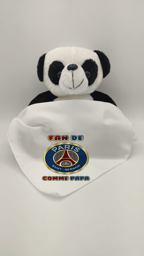 Peluche ours panda bandana psg - ours,