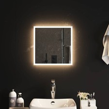 Miroir de Salle de Bain à LED 50x50 cm Maquillage Coiffeuse Toilette vidaXL