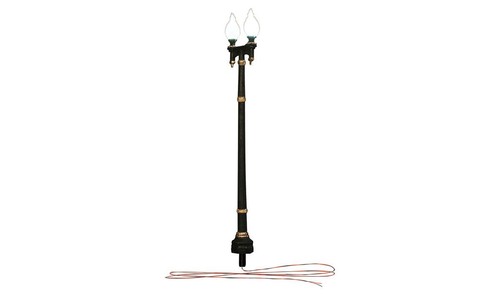 Double lampadaire rue - double,