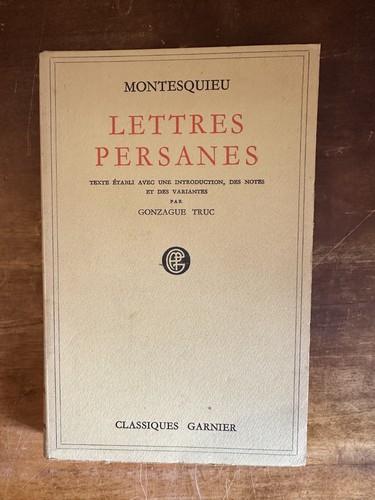 Montesquieu lettres persanes - lettres,