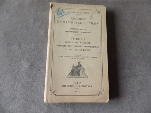 Ministere guerre cheval - guerre,
