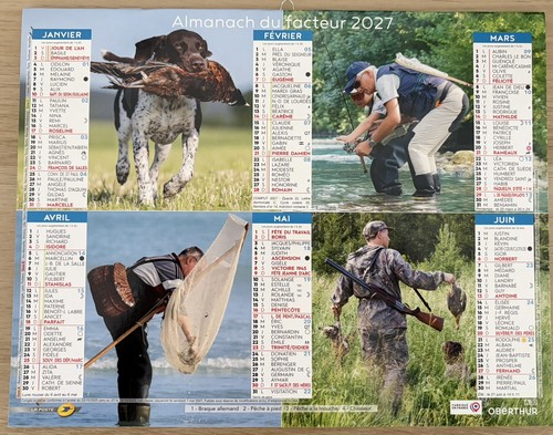 Calendriers poste almanachs - calendriers,