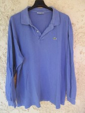Polo LACOSTE Devanlay violet made in France coton manches longues 7