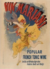 Affiche Vin Mariani  créé vers 1863 par Angelo Mariani (22 x 30 cm)