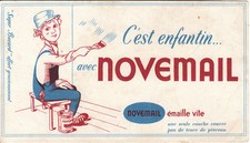 Buvard  vintage peinture Novemail