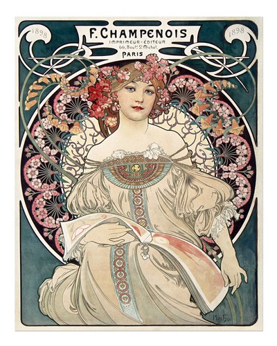 Affiche art nouveau - nouveau,