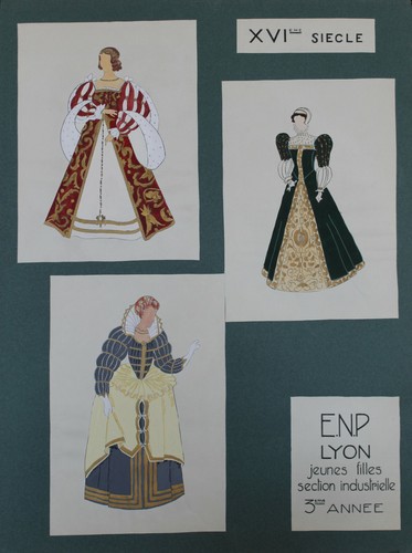 Dessins costumes xvi - costumes, xvi°