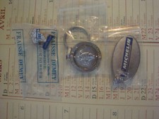 2 PORTE CLE CLES CLEF + 1 PIN'S MICHELIN BIBENDUM VINTAGE / voiture camion pneu