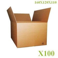 100 CARTONS BOITES EMBALLAGE 160X120X110 M/M LIVRAISON GRATUITE CAISSES