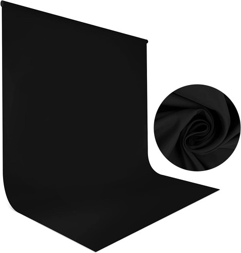 Toile fond noir - fond, 15x2m
