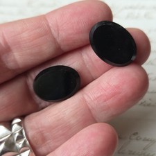 2 Quartz Noir pour Intaille Bijou 15 mm  Héraldique