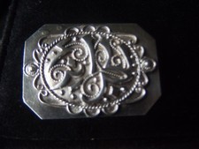 Ancienne broche Ottomane en argent, poinçon crabe