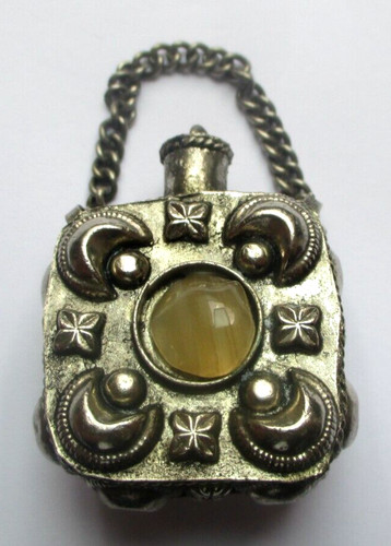 Ancien pendentif fiole - pendentif, flacon
