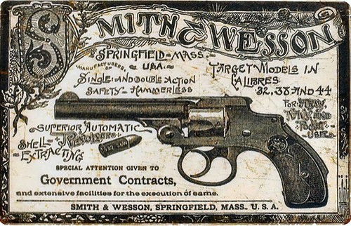 Plaque metal smith wesson - smith, et