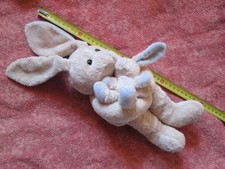 Doudou Peluche Maman LAPIN et son BEBE dans les bras - H.40cm