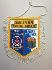 FANION 16e FINALE COUPE D'EUROPE UEFA 1986-87 // PARIS PSG - VITKOVICE