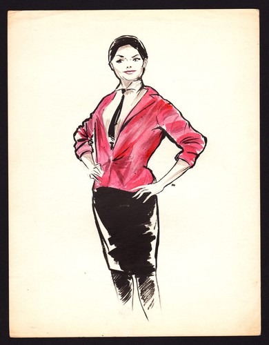 Dessin croquis original - , à