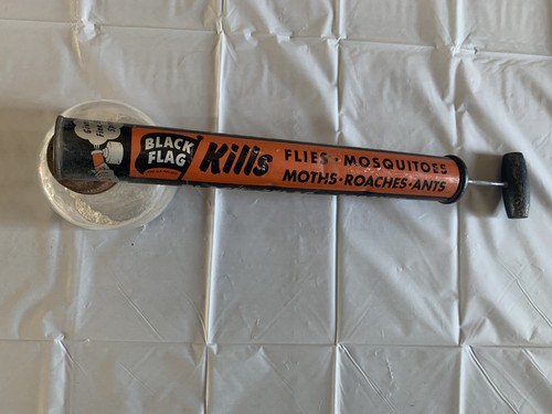 Vintage black flag bug sprayer - vintage,