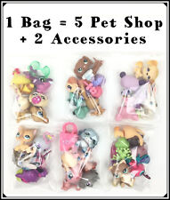 Lot de 1 sachet Littlest Pet Shop 5 aléatoires avec 1 chien ou chat + 2 accessoires