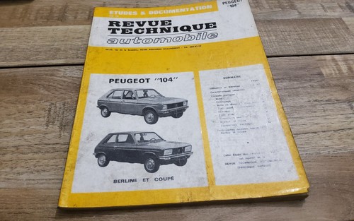 Revue technique peugeot 104 - technique,