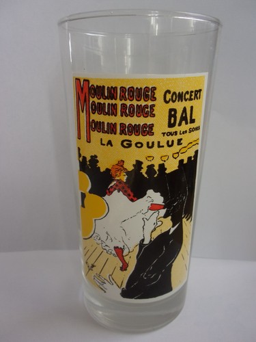 Ancien verre publicitaire - ancien,