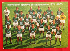 Photo effectif Saint Etienne football ASSE 1974/75 chaudron Herbin Manufrance