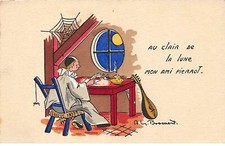 Fantaisie - n°83581 - A.M. Bossaert - Au Clair de la Lune mon ami Pierrot