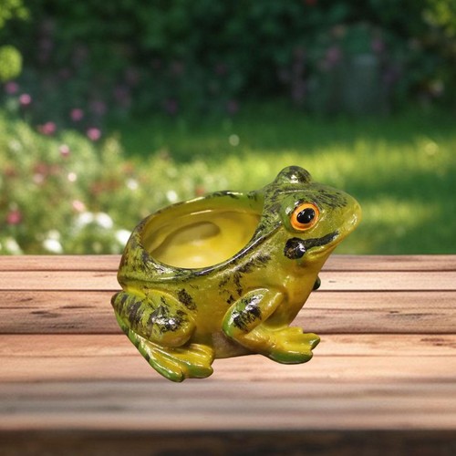 Résine grenouille jardinière