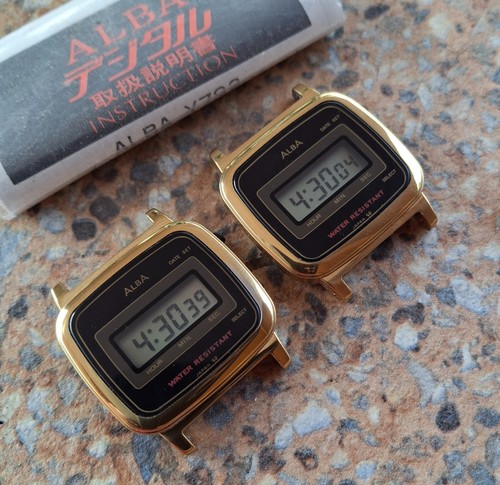 Deux vintage seiko - alba, lcd