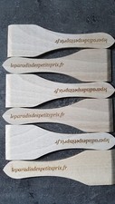  spatule à raclette en bois de hêtre, 6 spatules pour Raclette ,spatule 12.5 cm 