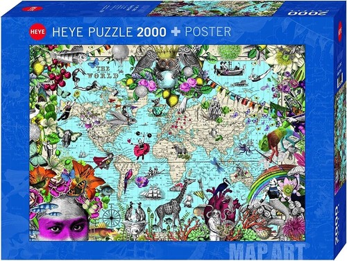 Puzzle 2000 pièces heye - heye, map