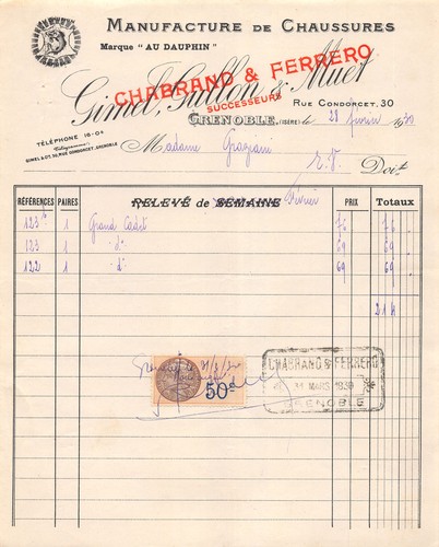 1930 manufacture chaussures - 1930, de