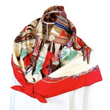 Foulard vintage en soie Hermes