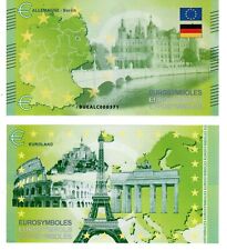 Allemagne BERLIN GERMANY BILLET THEMATIQUE 0 EURO SOUVENIR EUROSYMBOLES HYBRID