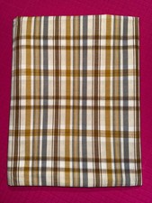 Tissu ancien coton écossais  larg  98 cm x 250 cm C841