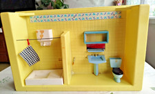 Salle de bain vintage pour poupées, années 60/70, pour poupée de type Barbie