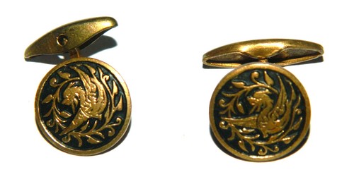 Paire boutons manchettes - de,