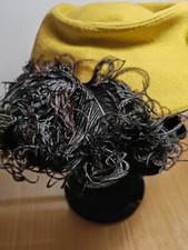 Ancien Chapeau De Sortie En Feutre Et Véritables Plumes