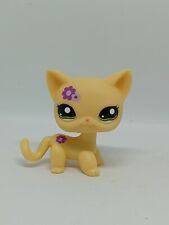 Figurine Petshop chat européen jaune tatoué fleurs en très bon état lps rare