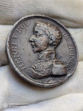 Henri V - RARE Module de la 5 Francs bronze 32g