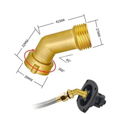 Coude de tuyau d'eau en laiton