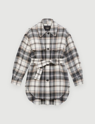 Maje manteau laine - manteau,