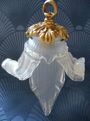 Tulipe ancienne verre soufflé - tulipe,