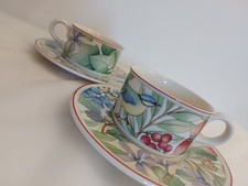 2 Tasses de Thé/ Café Villeroy et Boch Vintage 'Catalina' RARE
