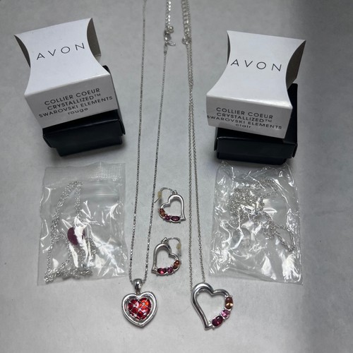 Avon collier coeur - coeur, swarovski