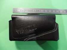 SUPERBE ÉTUIS COUTEAU DE POCHE EN CUIR MARRON 10 X 6 Cm  PORT CEINTURE-/- NEUF