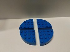 VINTAGE pièces lego lot 4 quart de rond bleu     en l état