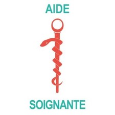 Caducée aide soignante logo 531 sticker autocollant